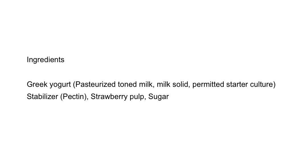 Strawberry Greek Yogurt